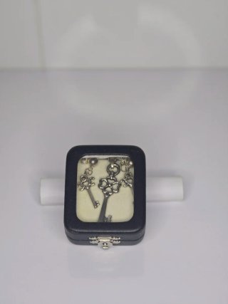 Conjunto de Pendientes y Colgante Llave