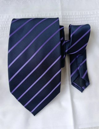 Corbata Antonio Bacci azul y morada