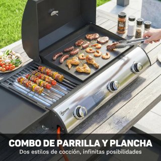 Barbacoa Gas 3 Quemadores 7.5 kW