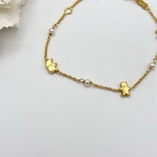 Pulsera oro 18kt con perlas