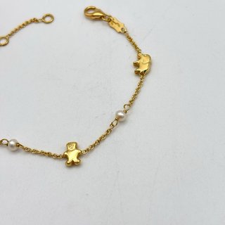 Pulsera oro 18kt con perlas