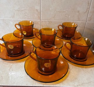 6 Tazas Duralex Ambar
