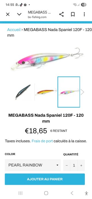 Megabass Nada Spaniel 120 Sinking