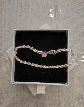 Bracciale Corda Intrecciata Argento 925