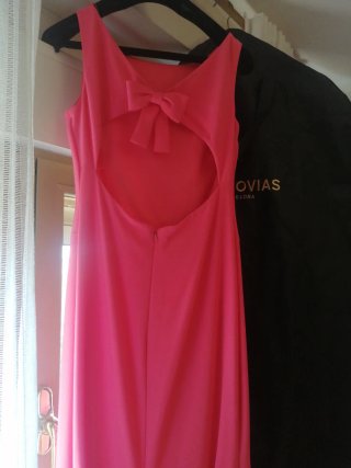 Vestido fiesta Pronovias rosa