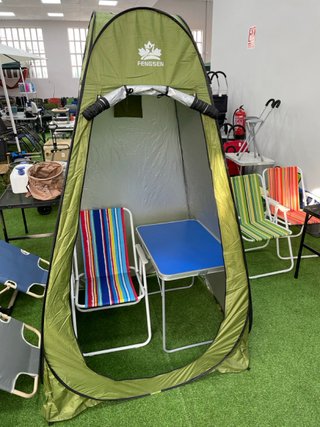 Tienda cambiador camping camuflaje