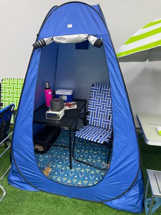 Tienda cambiador camping camuflaje