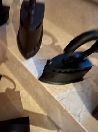 Lote de 6 planchas antiguas de hierro