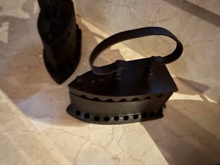 Lote de 6 planchas antiguas de hierro