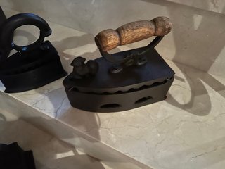 Lote de 6 planchas antiguas de hierro