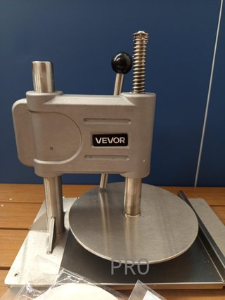 VEVOR Prensa Manual para Masa de Pizza, Placa de 24 cm,