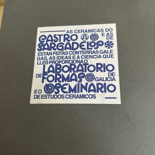 Conjunto Queimada Sargadelos Cerámica y Metal