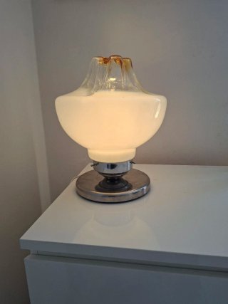 Lampada vintage vetro e metallo