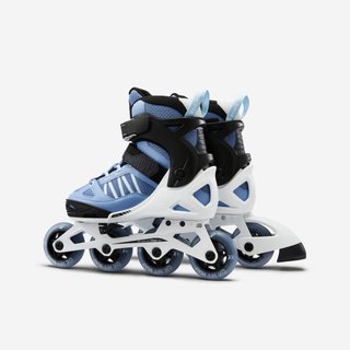Patines Línea Niños Oxelo Ajustable 4 tallas Fit 5 azul