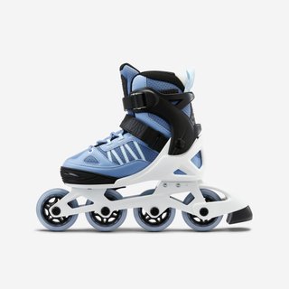 Patines Línea Niños Oxelo Ajustable 4 tallas Fit 5 azul