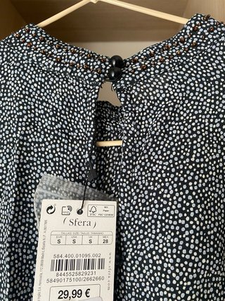 Vestido Sfera estampado mini lunares