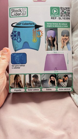 Gorro para dolor de cabeza y migrañas