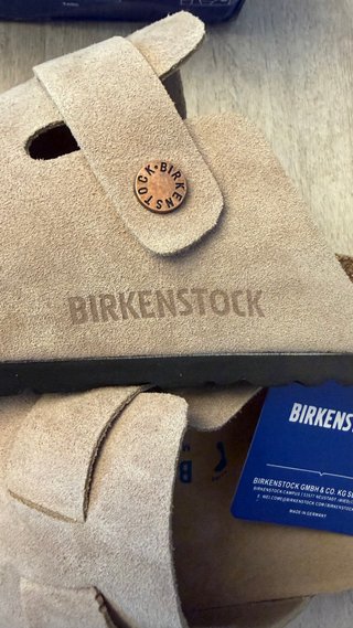 Zuecos Birkenstock Beige Talla 43