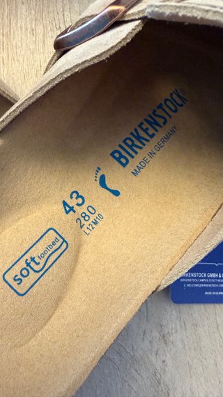 Zuecos Birkenstock Beige Talla 43