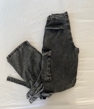 Pantalones Cargo Grises