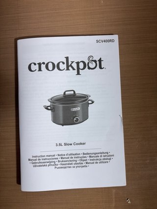Olla arrocera de cocción Lenta Crock-Pot 3.5L Roja