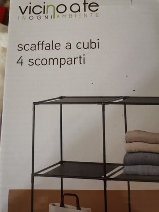 Scaffale a cubi 4 scomparti Vicinoate