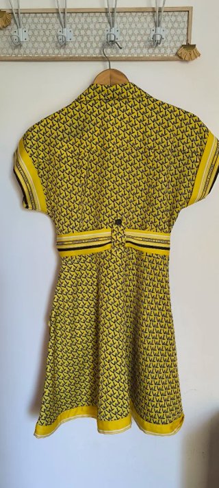 Vestido Victorio & Lucchino Amarillo y Negro
