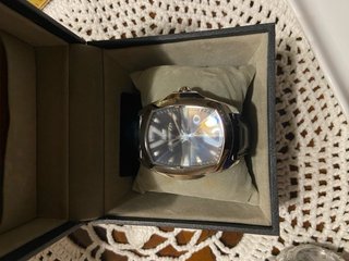 Orologio Elegante Argento Nero