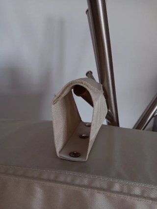 Organizador de tela colgante beige