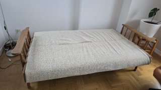 Sofá cama 3 plazas beige