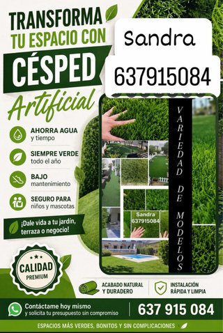 Césped artificial reciclado