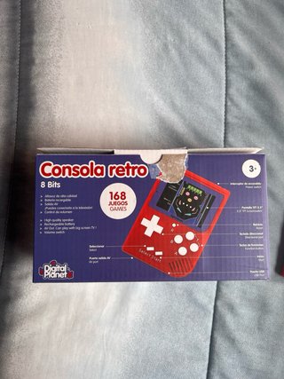 Consola Retro Digital Planet 8 Bits Roja
