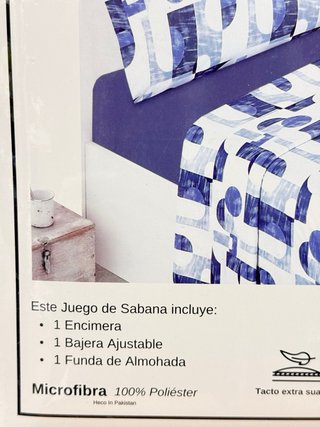 Juego Sábanas Microfibra 3 Piezas