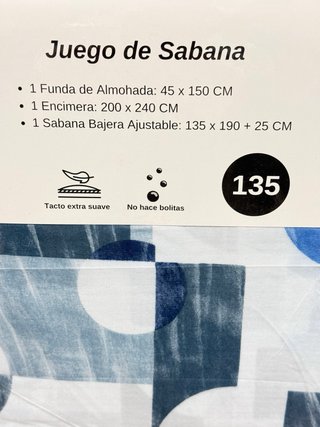 Juego Sábanas Microfibra 3 Piezas
