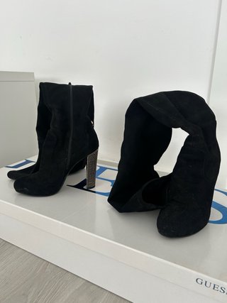 Botas altas de ante hasta el muslo