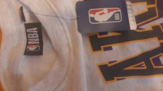 Sudadera NBA Lakers Gris y Morado