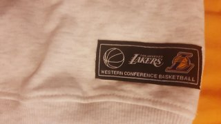 Sudadera NBA Lakers Gris y Morado