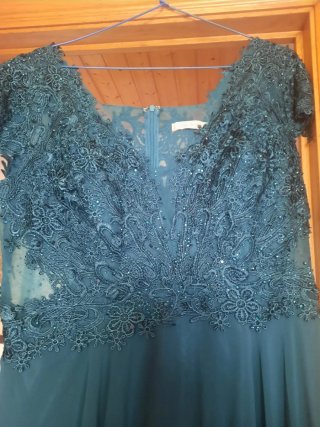 Vestido fiesta comunión madrina azul
