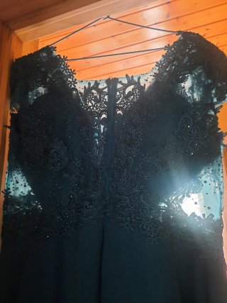 Vestido fiesta comunión madrina azul