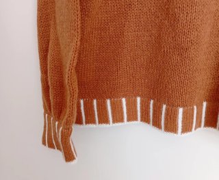 Maglione donna collo alto marrone taglia M