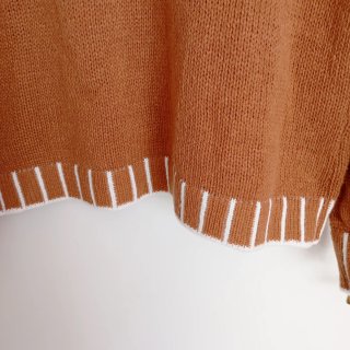 Maglione donna collo alto marrone taglia M