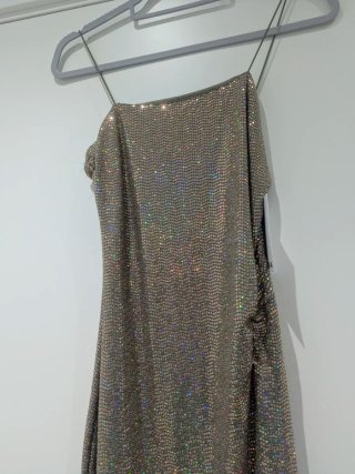 Vestido Bershka fiesta lentejuelas