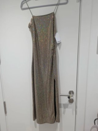 Vestido Bershka fiesta lentejuelas