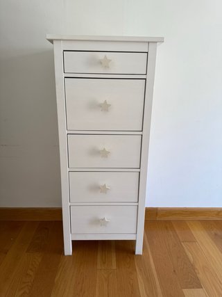 Cómoda 5 cajones Ikea Hemnes blanca
