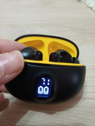 Auriculares Bluetooth Negros y Amarillos