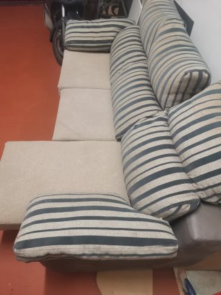 Sofá de 3 plazas abatible