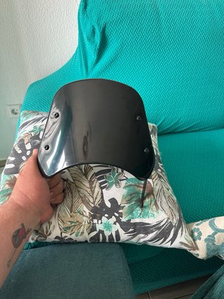 Cúpula para moto negra