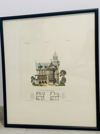 Lotto di litografie architettoniche antiche