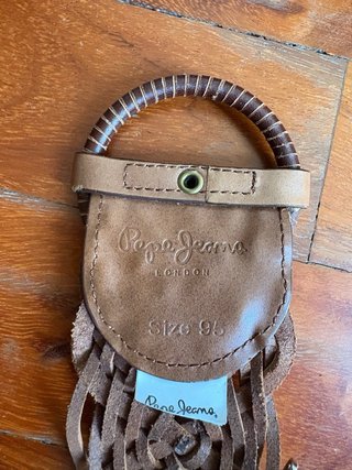 Cintura Pepe Jeans Donna Marrone Intrecciata