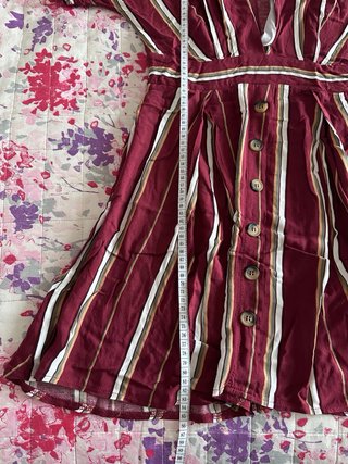 Vestito Terranova righe rosse e bianche